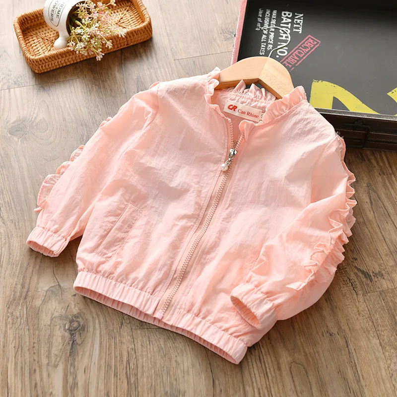2019 Brand New Infant Kids Baby Girls Zipper Coat Jacket Autumn Winter Tops Solid Ruffles Long Sleeve Warm Clothes Outfits 2-5T | Детская