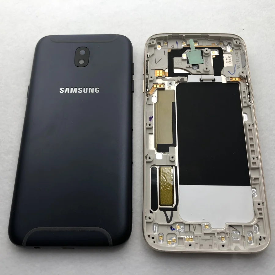 Для samsung Galaxy J3 j5 j7 pro корпус средняя рамка Задняя крышка батареи j330 j530 j730 с кнопками громкости питания