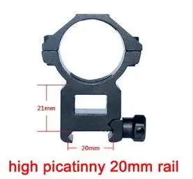 20mm Открытие тактический охотничий прицел HD 1-4X24 ИК длинные зрачка с подсветкой R& G телескопический прицел подходит 30-06 308 AR15 M4 - Цвет: 20mm