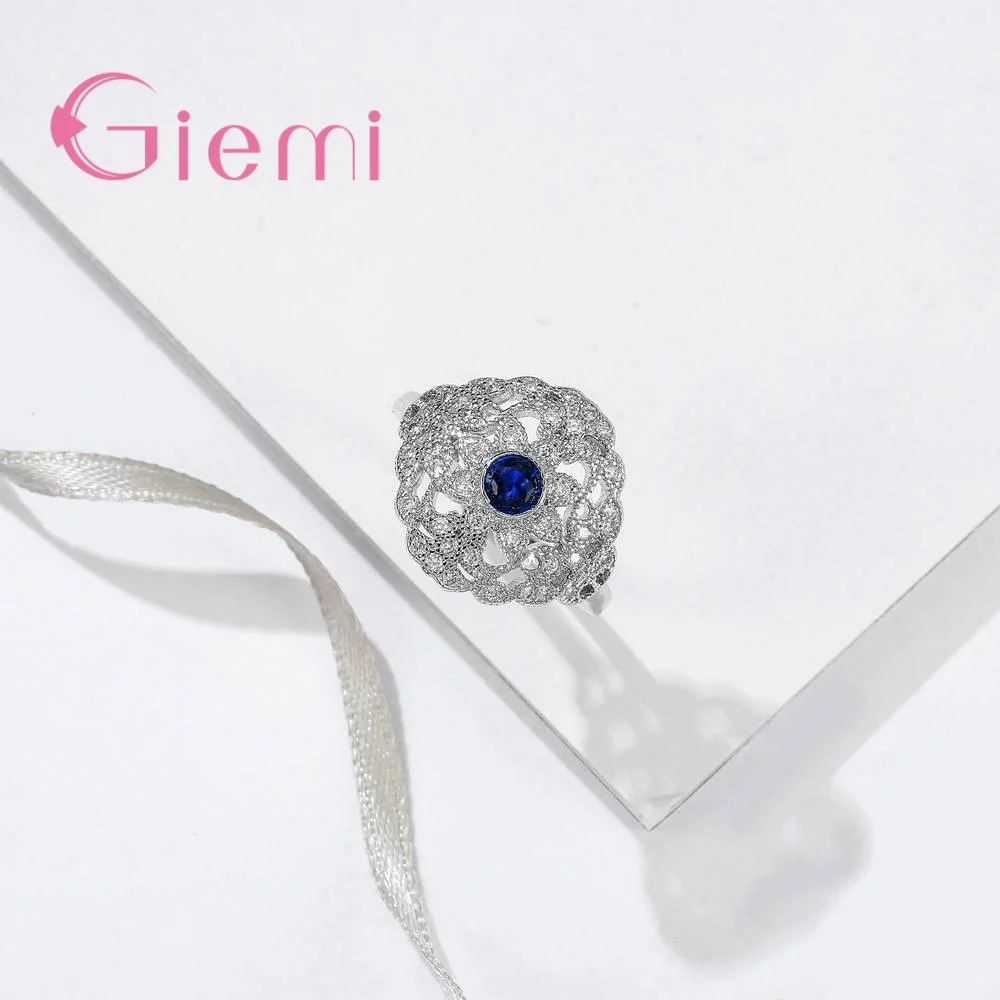 Самые низкие цены стандартные серебряные кольца Простой Большой дизайн листьев