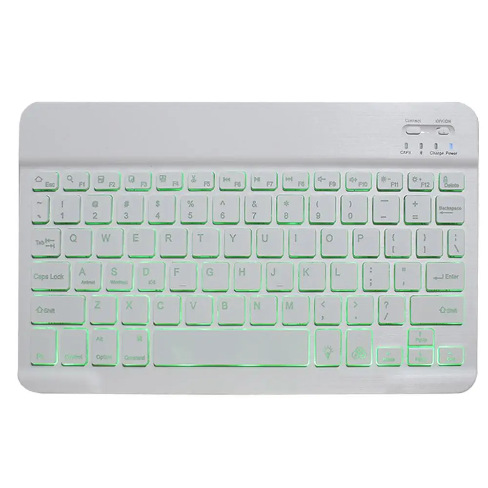 Only White Keyboard Чехол для клавиатуры с подсветкой для iPad Pro 11, чехол для клавиатуры с карандашом, чехол для клавиатуры, чехол для клавиатуры, кожаный чехол - Цвет: Only White Keyboard