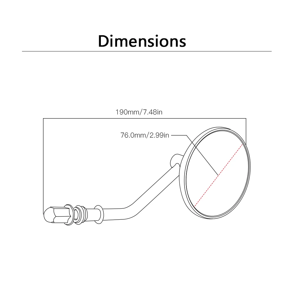 

Moto side mirror motorbike mirrors motorcycle rearview mirror for 690 390 200 250 125 950 990 1290 Super Adventure R