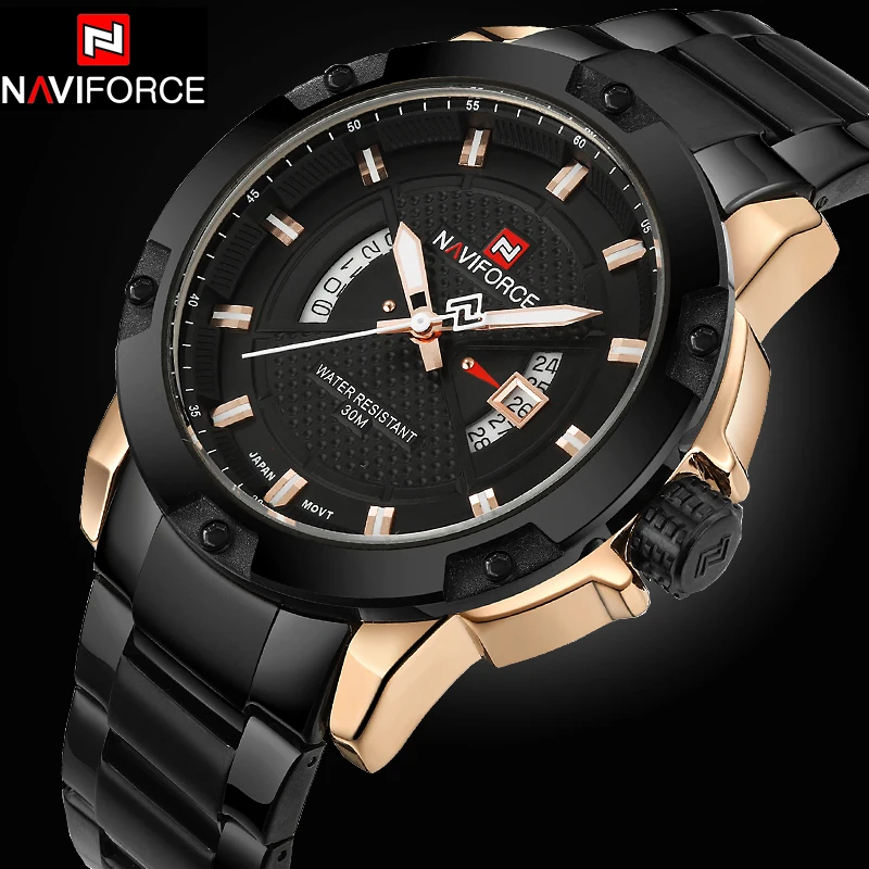 Часы мужские NAVIFORCE армейские кварцевые спортивные | Наручные часы