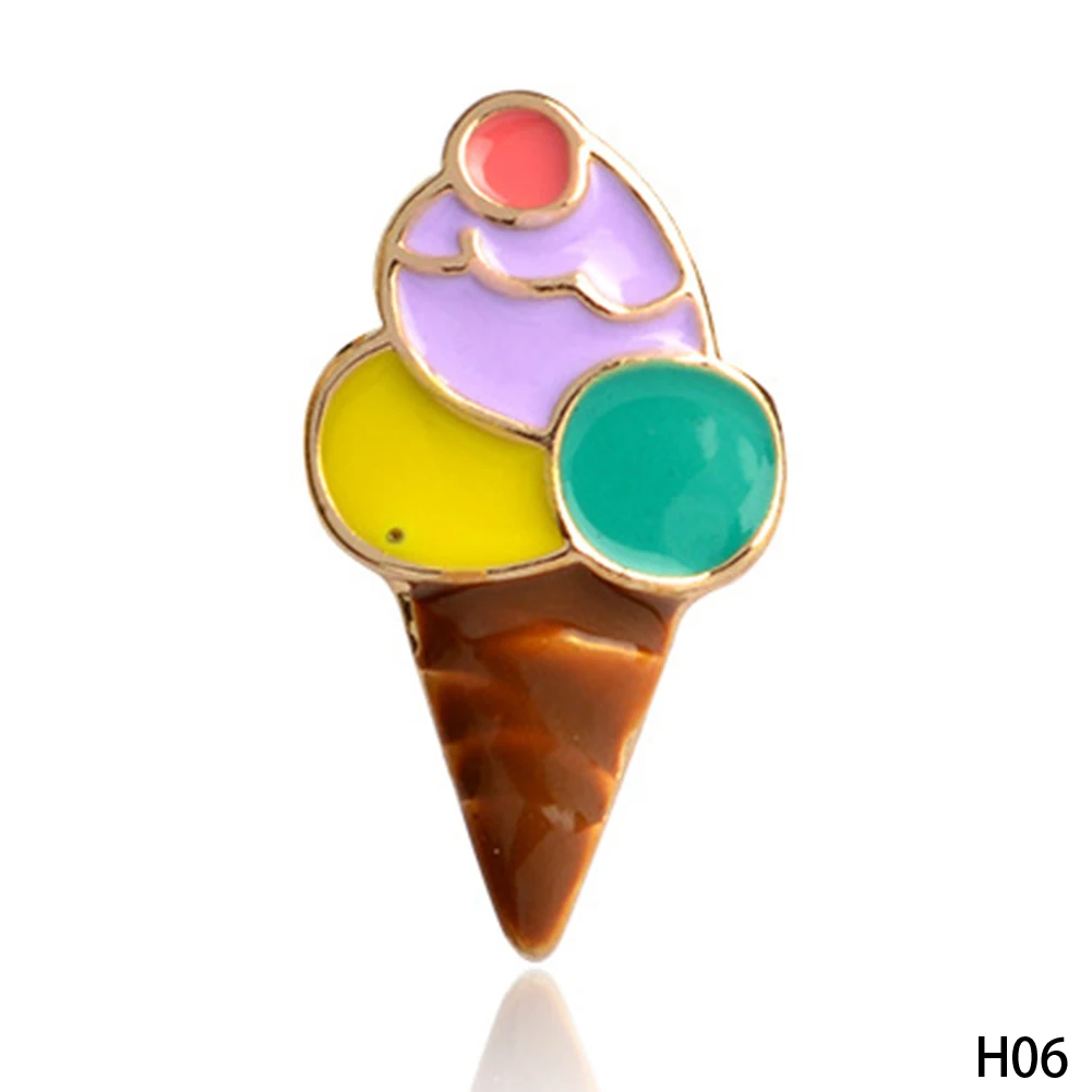 1 шт. брошь в виде пальмы мороженого фруктовых палочек бананов кофейных чашек