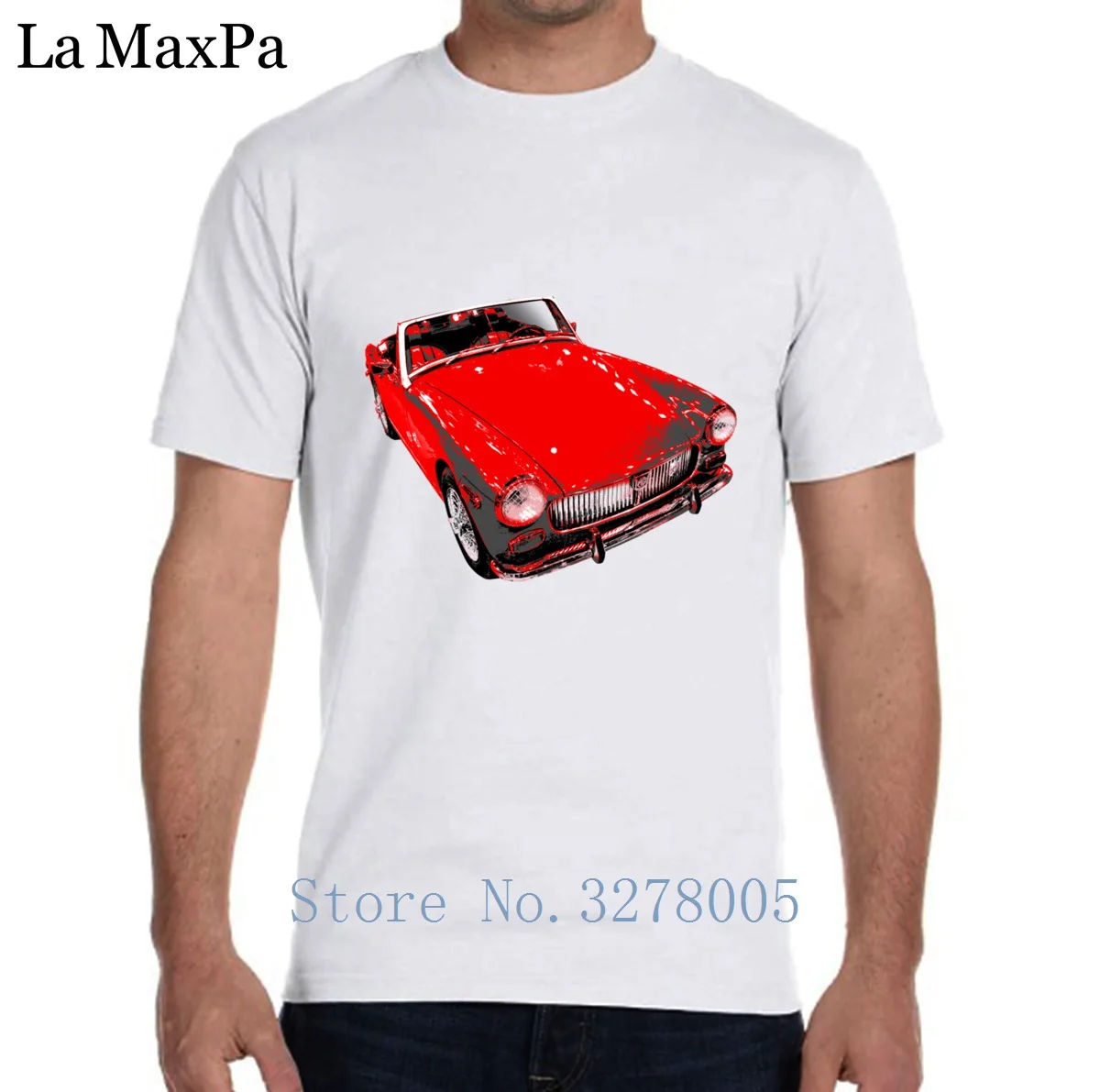 Дизайнерская футболка графический новейший Mg Midget Мужская из хлопка простая Camisas