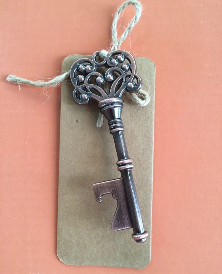 Винтажный коричневый ключ открывалка для бутылок вина свадебный подарок