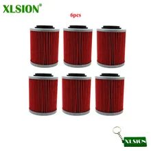 XLSION 6 шт. Масляный фильтр для Commander 1000 800R CAN AM Maverick Max 1000R X Outlander 800 650