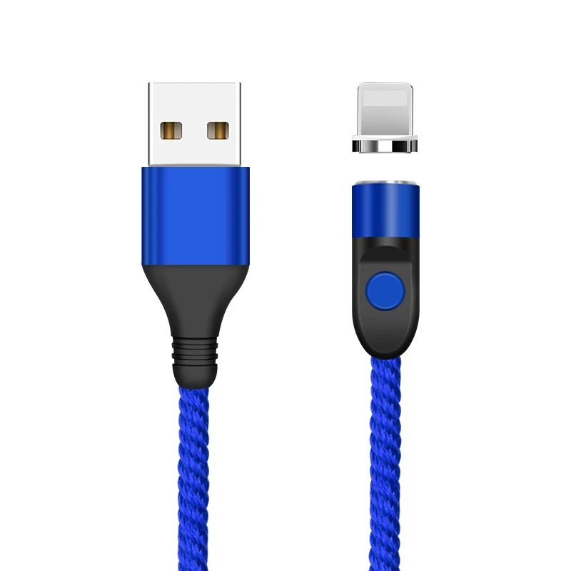 Blue for Apple Магнитный зарядный кабель A.S с нейлоновой оплеткой для быстрой зарядки и синхронизации данных для huawei P20 Pro P20 lite/mate 10 pro - Цвет: Blue for Apple