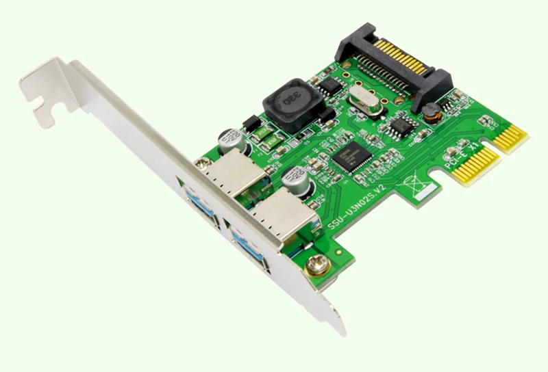 Адаптер для контроллера PCI E Express x1 на 2 порта USB 3 0|pci-e express|usb 3.0 controllerusb controller card |