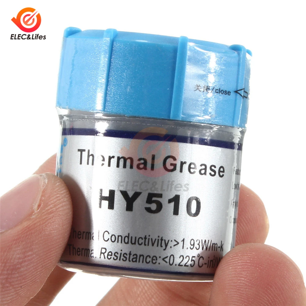 1 шт. HY510/HY710 10 г 20 г Серый силиконовое соединение Теплопроводящая паста радиатор для процессора GPU чипсет охлаждения
