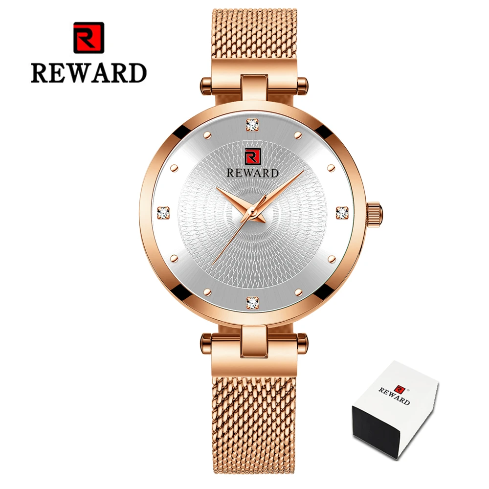 Rose Gold Золотые женские часы под платье, часы для девушек, стальной Миланский сетчатый ремешок, женские часы-браслет, женские часы, Relogio Feminino Montre Femme - Цвет: Rose Gold