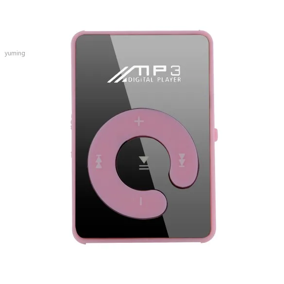Новый горячий бесплатная доставка мини-клип MP3 Player / спорт зеркало mp3-sd TF карта C
