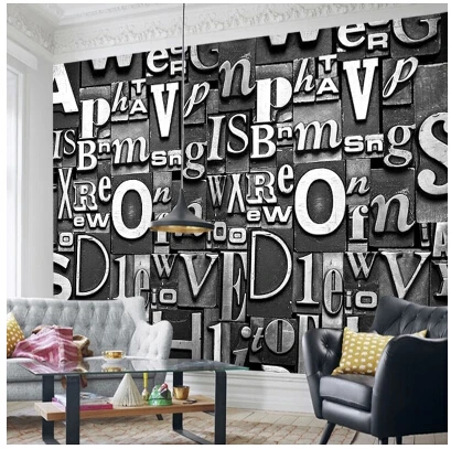 Mural 3d трехмерные 3D обои современный vintage fashion tv диван ктв фоне стены|sofa oxford|wall mount rack