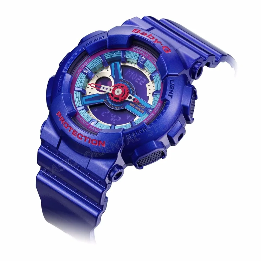 CASIO Часы двойной Дисплей наручные часы Для женщин BA-112-2A Водонепроницаемый