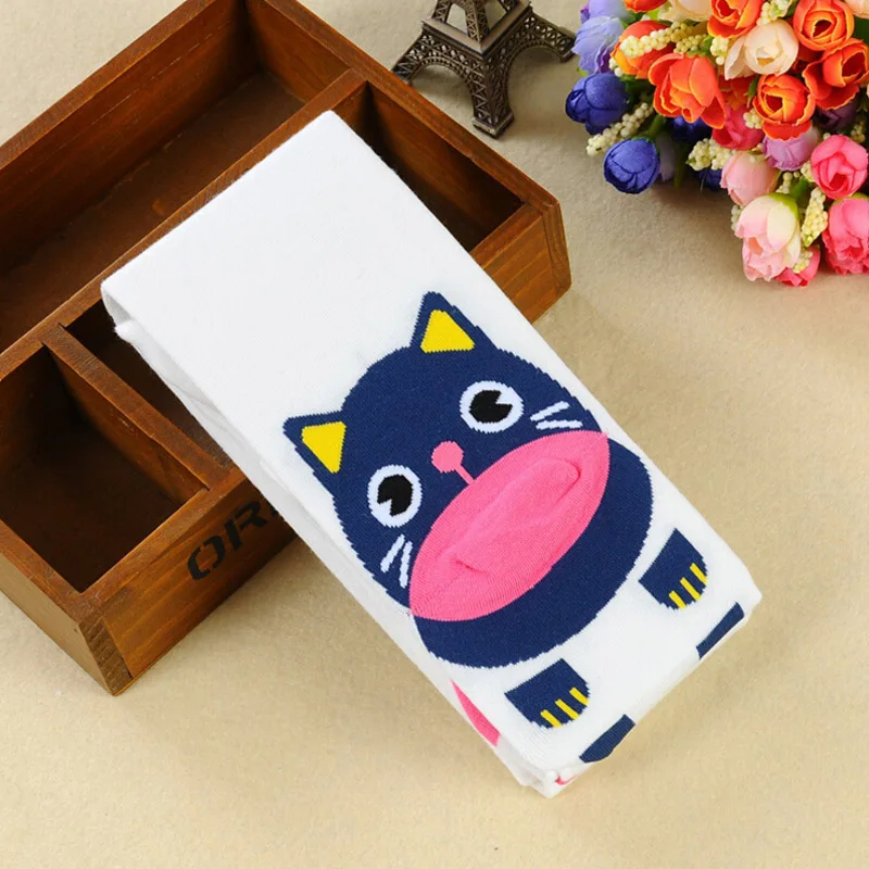 Новое поступление кот рисунок дети колготки для девочек весна и осень хлопка