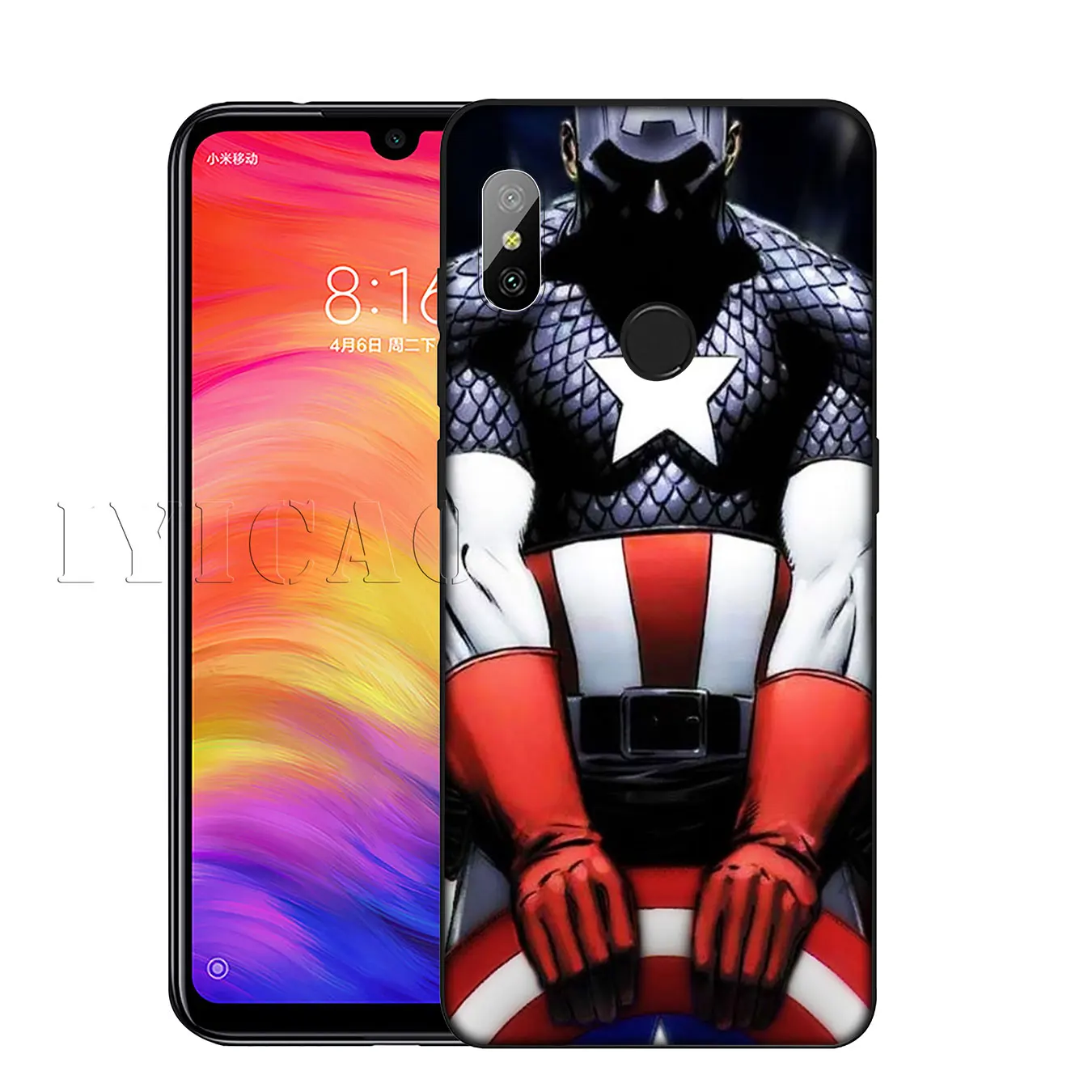 IYICAO Captain America Marvel Soft Silicone Phone Case for Xiaomi Mi 10 9 9T CC9 CC9E 8 SE A3 Pro A1 A2 Lite 6 pocophone f1 |
