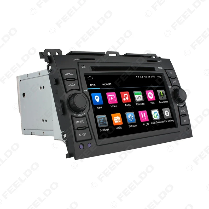 FEELDO 7 &quotAndroid 6 0 (64 бит) DDR3 2G/16G/4G LTE четырехъядерный автомобильный 2G/4G DVD GPS радио