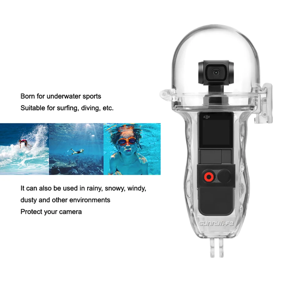 Водонепроницаемый корпус для дайвинга чехол DJI OSMO Pocket 60 м защита подводного