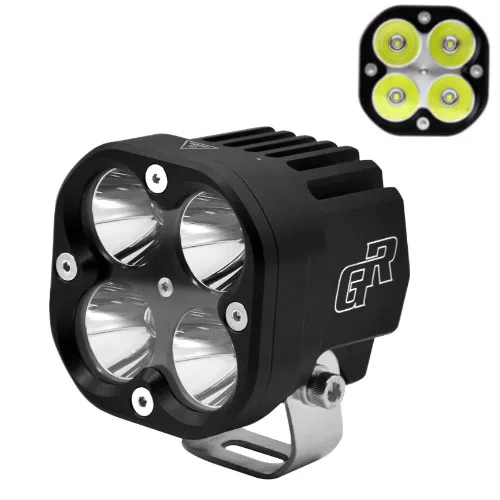 B 10 шт 40 W U3 светодиодный мотоциклетные 4200LM Универсальный мотоциклов лампы фар высокого качества светодиодный вождения туман пятно головного света - Цвет: B