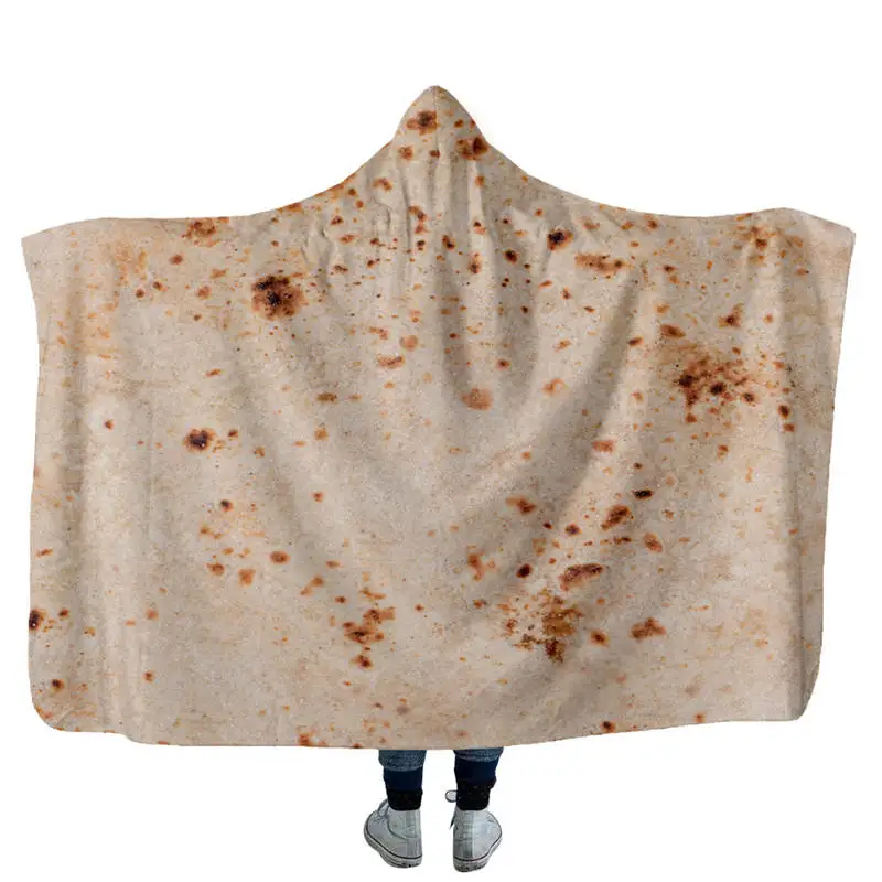 Креативное мексиканское буррито с капюшоном одеяло 3D принтом кукурузы Tortilla