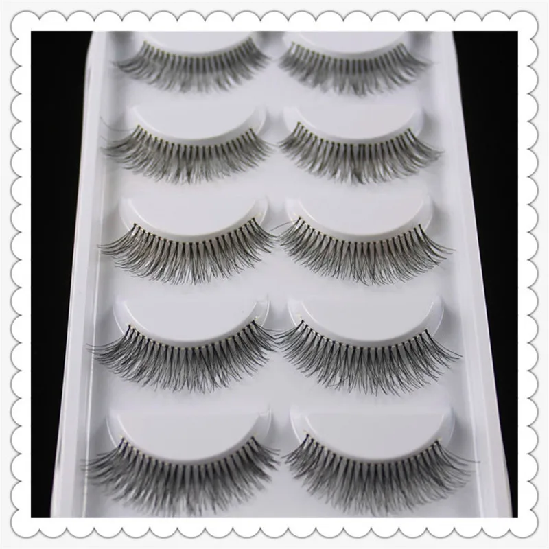 5 пары накладных ресниц ручной работы Ресницы для наращивания натуральных