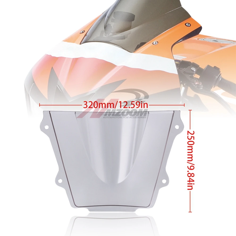 Прозрачный ветровое стекло двойной пузырь для Honda CBR 600 RR F5 2013 2015 2016 2017 2018 CBR600 cbr rr