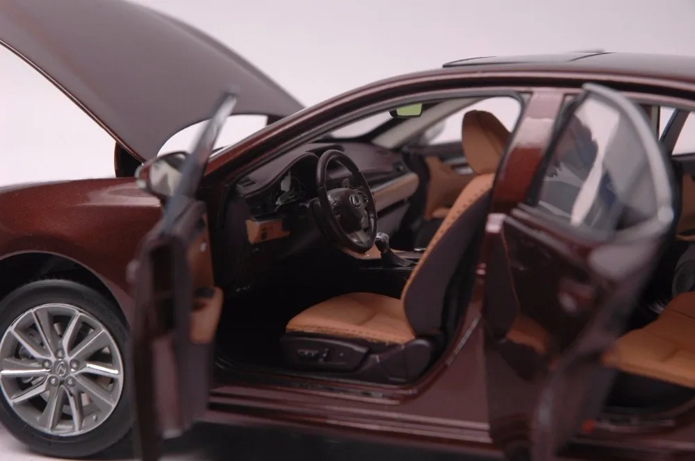 1:18 литье под давлением модель для Lexus ES 300h Янтарный седан Игрушечная машина из сплава миниатюрная коллекция подарок ES300h ES300 Toyota