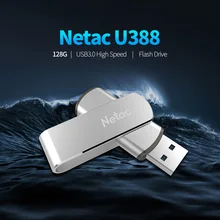 Netac U388 16G 32G 64G 128G USB3.0 высокоскоростной флеш накопитель USB