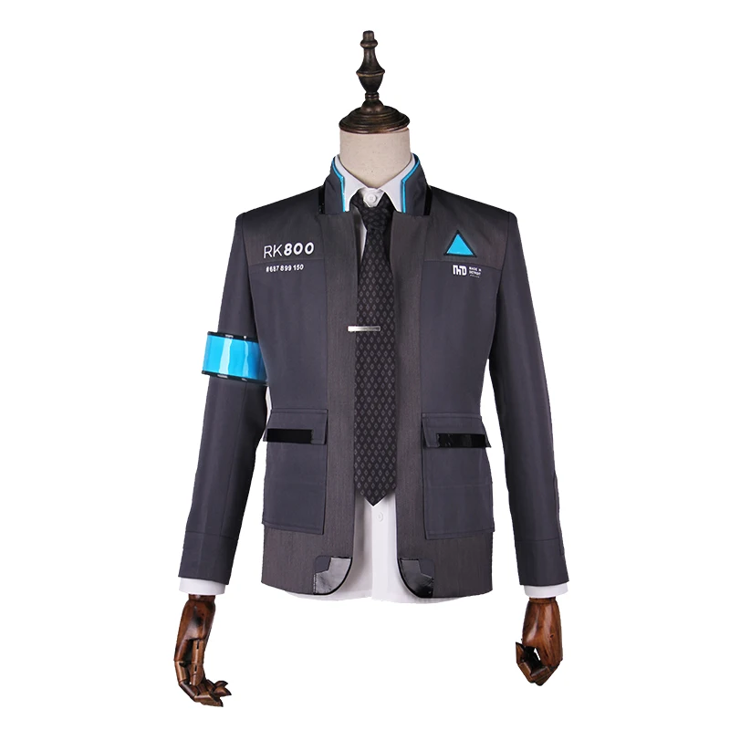 Игра Детройт стать человеком Косплей Костюм Коннор куртка RK800 агент костюм