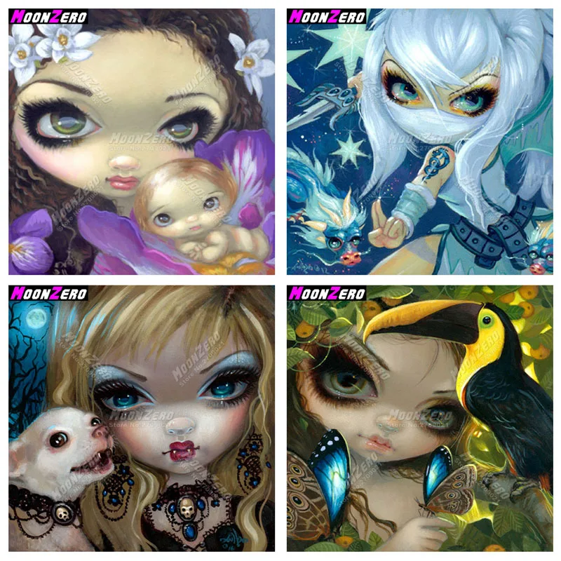 Moonzero картины из бриллиантовой вышивки 6 стиль красивый куб цветок вышитые Стразы