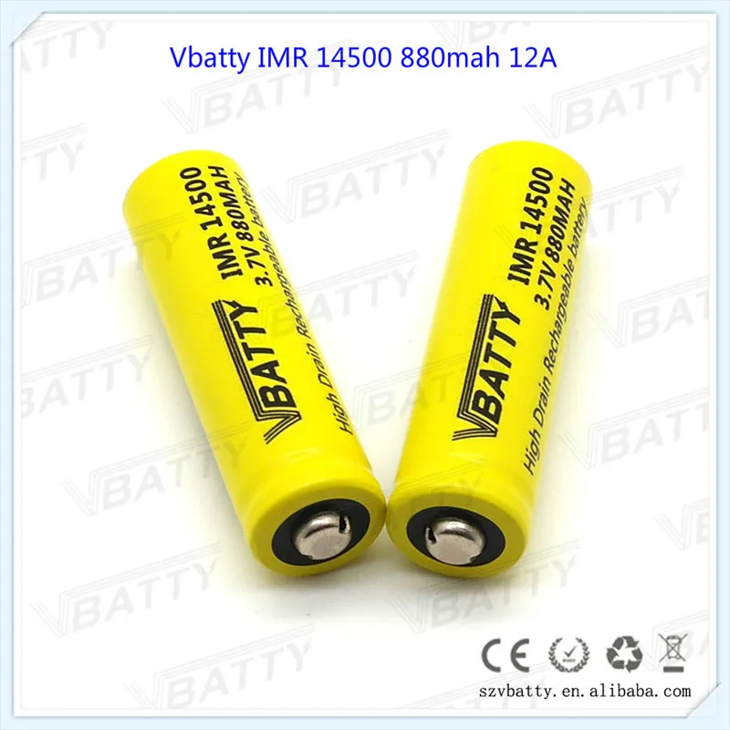 3 7 V 14500 светодиодный фонарик литиевая батарея 880mAh литий ионная аккумуляторная