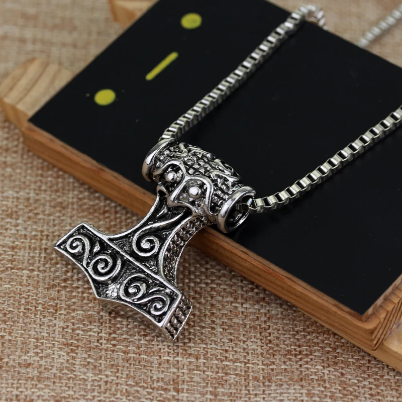 Высокое качество ожерелье Thor Hammer классический стиль Темный мир сплав THOR'S HAMMER