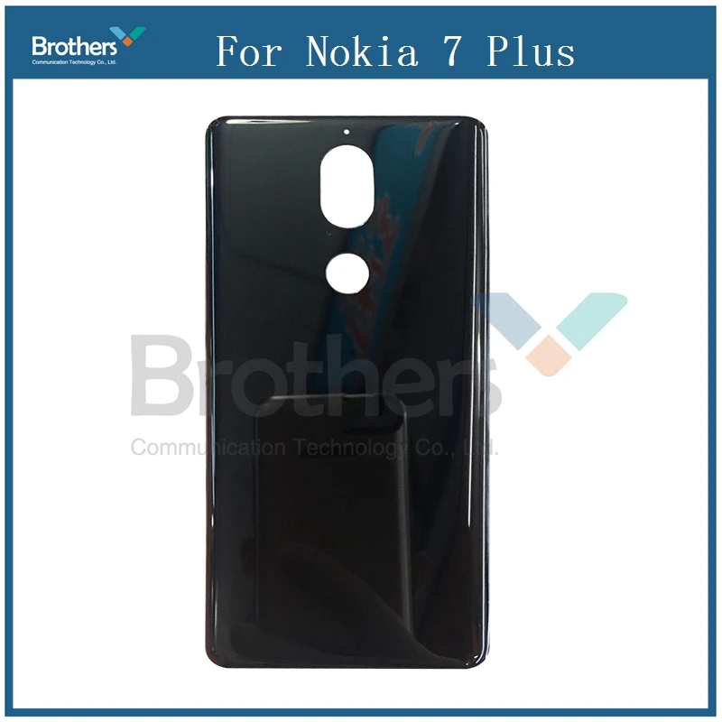 Для Nokia 7 Plus крышка батареи задняя дверь Задняя стеклянная Корпус для телефона