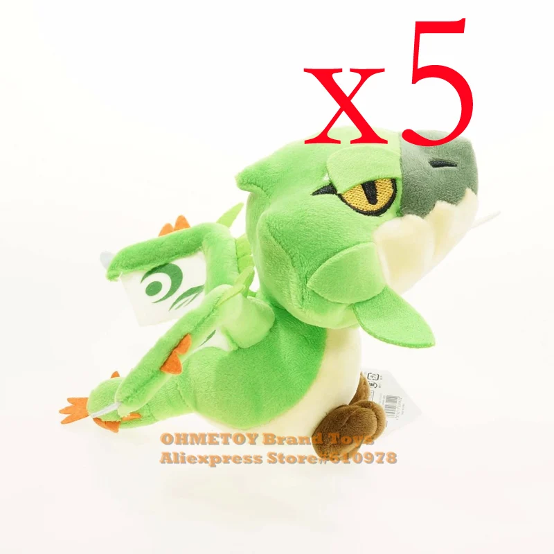 Type 1 5 шт. игра Monster Hunter Freedom Мягкие плюшевые игрушки куклы 20 см 4 цвета оптом - Цвет: Type 1