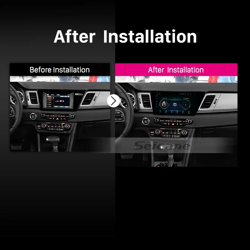 Автомагнитола Seicane мультимедийный плеер с GPS ДЛЯ Kia Niro 2016 2017 2018 2019 поддержка DVR OBD