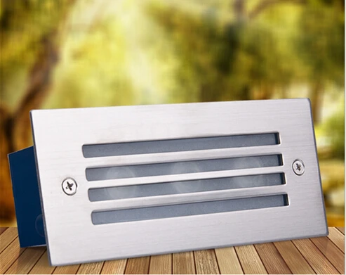 Светодиодная угловая настенная лампа 3 Вт светодиодная Встраиваемая ступенчатая