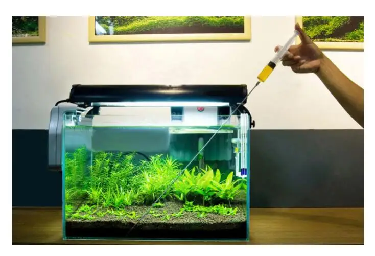 Аквариумный цилиндр из нержавеющей стали игла для удобрений шприц жидкого