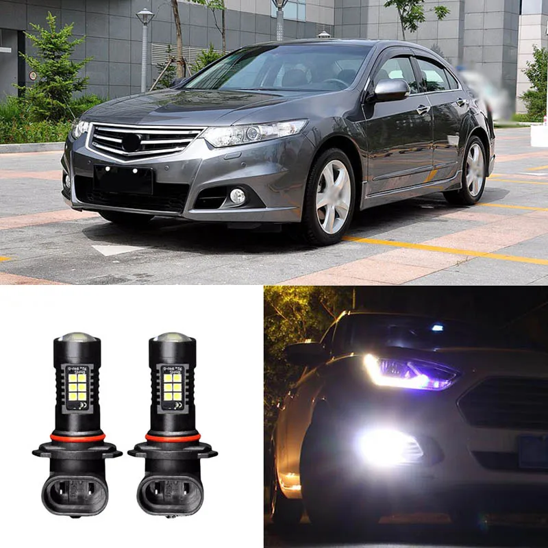 2x Canbus H11 3030 21SMD светодиодный дневные ходовые огни дневного света Противотуманные фонари Подходит для Honda Spirior 2009-13