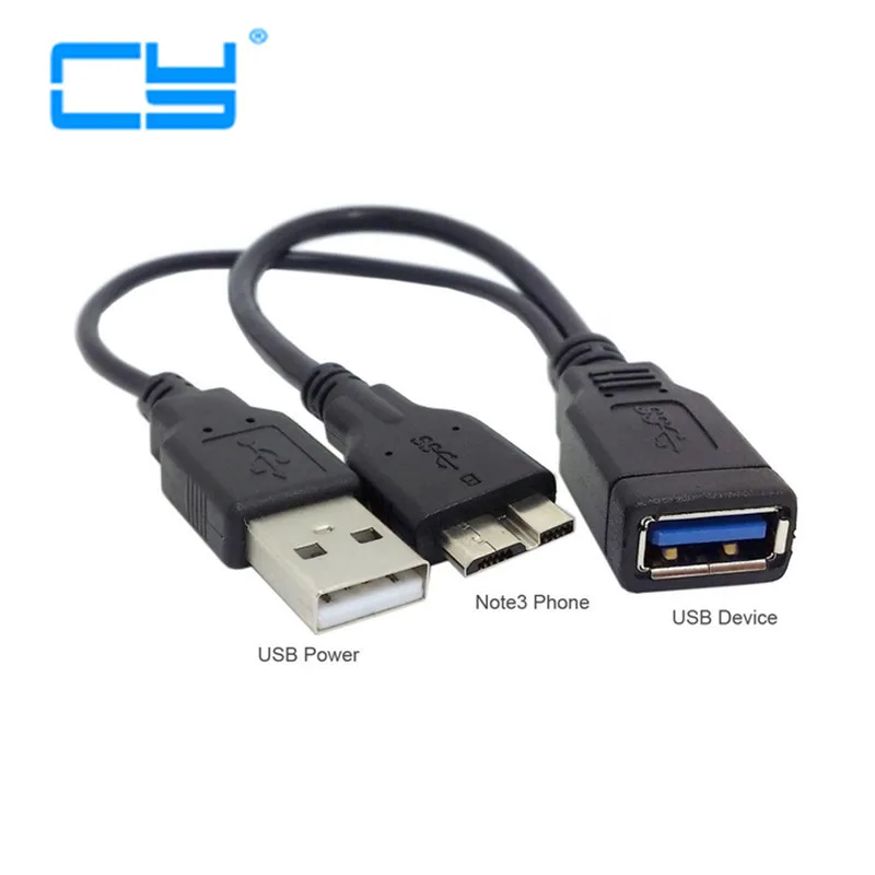 1 шт./MicroUSB3.0 OTG Host Flash DiskCable с USB питанием для Samsung Galaxy Note3 N9000 S5 i9600 Note Pro и IBM thinkpad 8| |