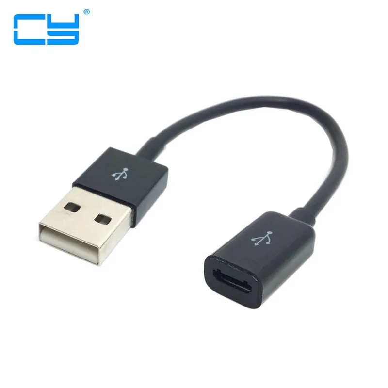 Черный Удлинительный кабель с разъемом USB 2 0 папа на Micro Тип B 5pin мама 10 см|usb 2.0 male|usb