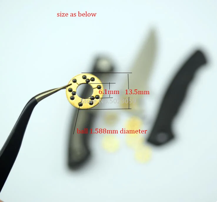 Нож для самостоятельной сборки керамический подшипник С флиппером с головкой