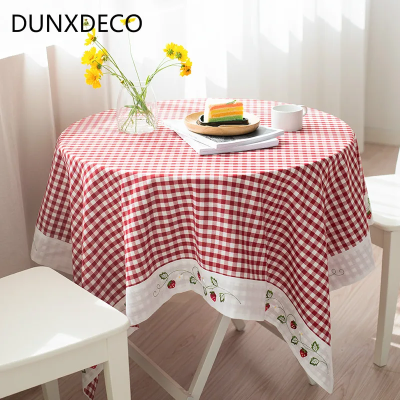 DUNXDECO скатерть хлопковая вечерние ла Праздничная декоративная ткань в стиле