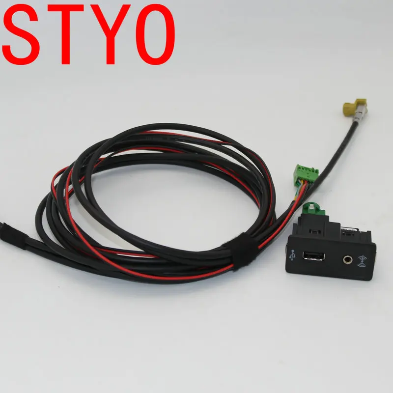 

STYO Car Carplay Cap Socket With Wire/Cable/Harness MDI USB AMI For VW Golf 7 MK7