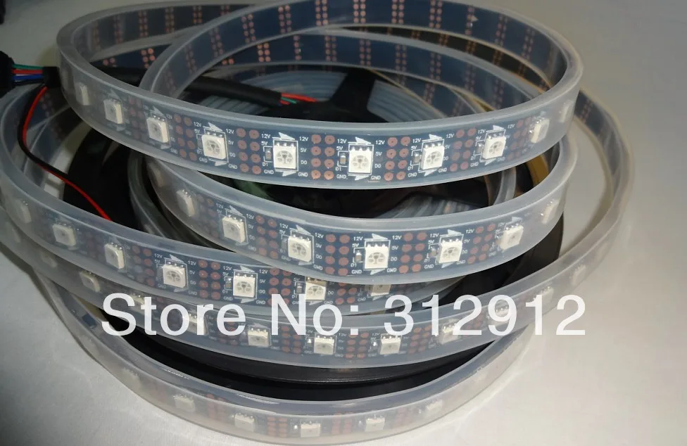 5 м DC12V IP68 60 светодиодов/m INK1003 светодиодные pixel srip + H805SB PIXELcontroller 12 В/8A источник