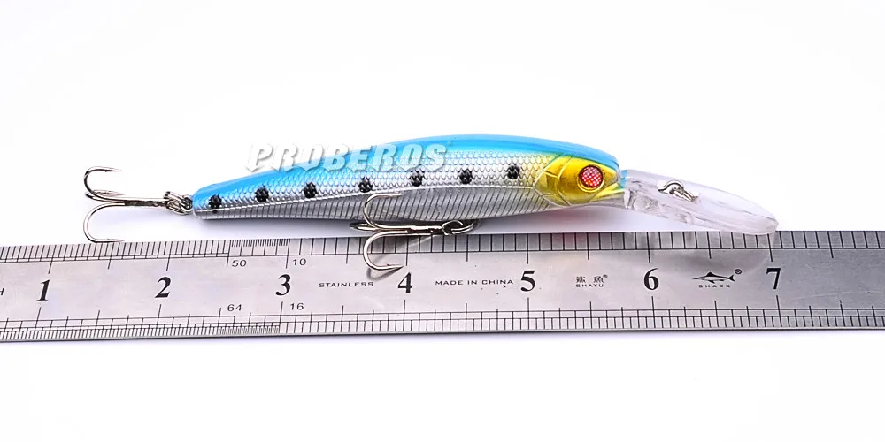 8pc Top Quality Fishing Lures 8 color Minnow fishing bait 5&quot-12.7cm/14.22g-0.51oz tackle DW1089 | Спорт и развлечения