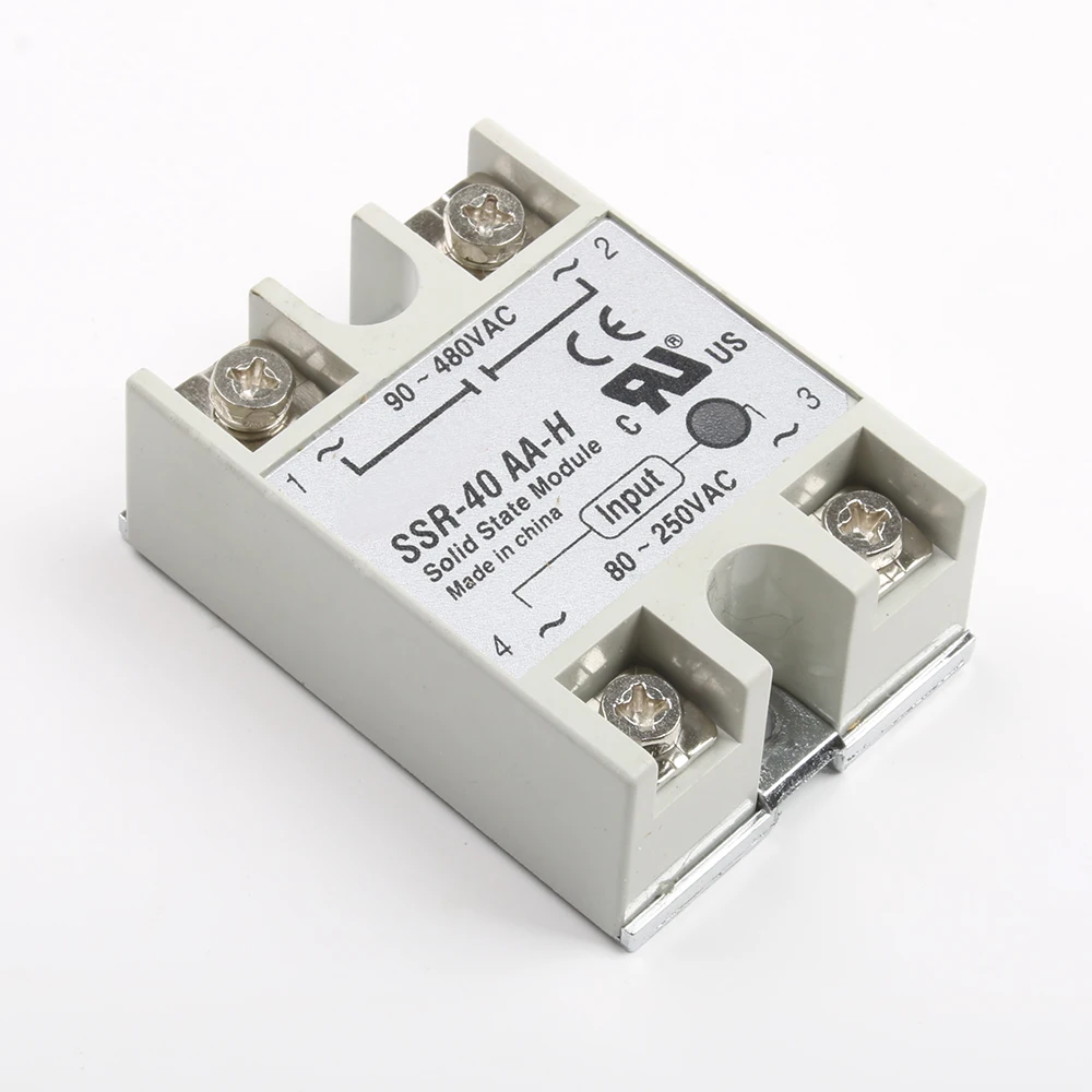 Твердотельное реле DMWD SSR-40AA-H 40A фактически 80-250V AC до 90-480V SSR 40AA H регулятор