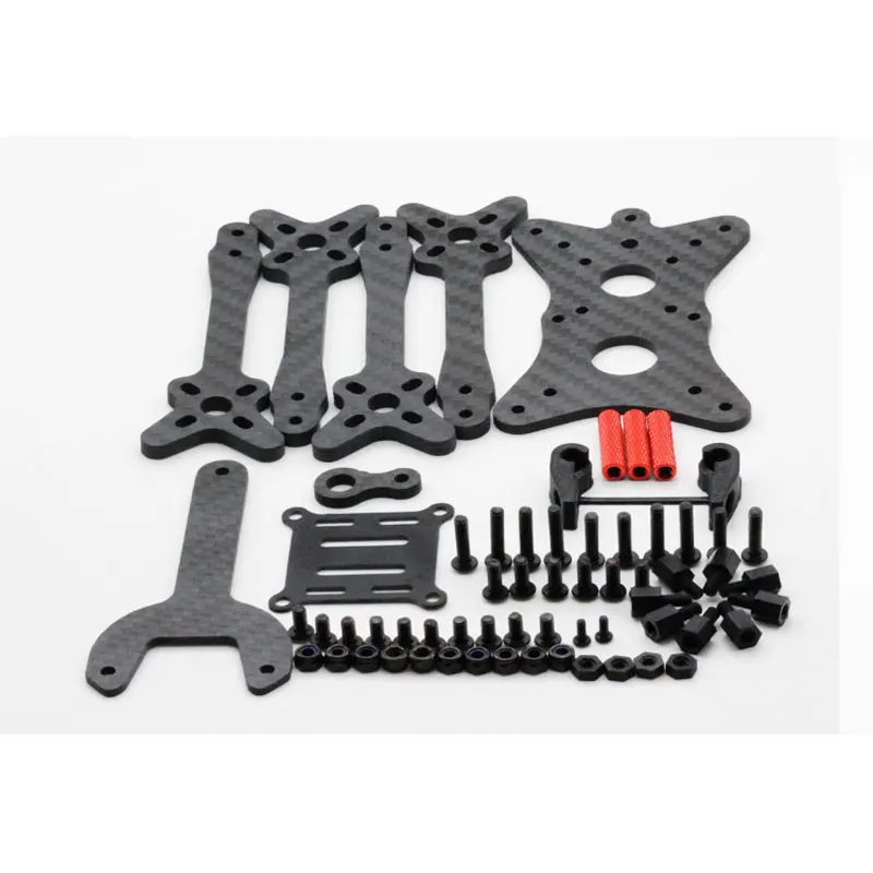 rc racing mini carbon fiber quadcopter drone parts frame floss qav fpv 210mm | Игрушки и хобби