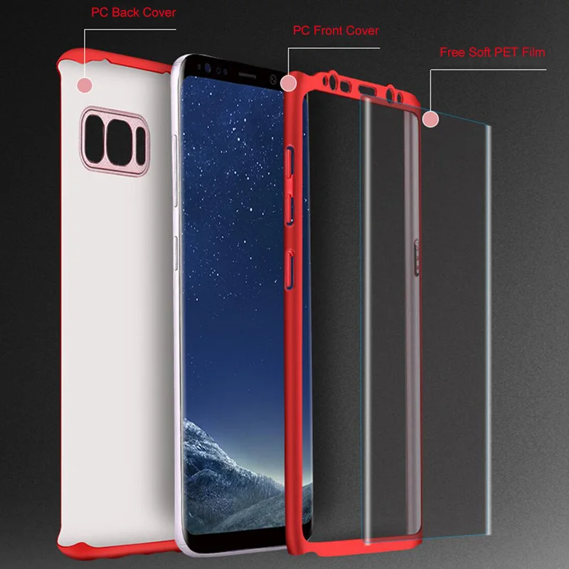 GXE Luxury 360 Full Protection Protective Cover Case For Samsung Galaxy Note 8 Note8 SM-N950 Moblie Phone Bag Cases Capa Coque |