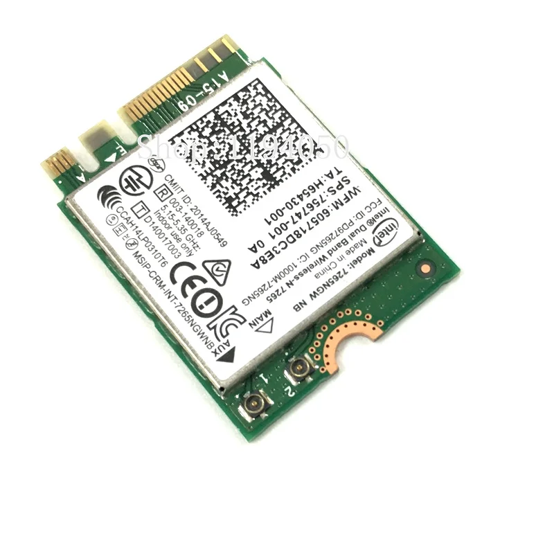 Новинка для двухдиапазонного беспроводного ПК Intel N 7265 7265NGW 802.11N 2x2 WiFi 300 Мбит/с NGFF M.2