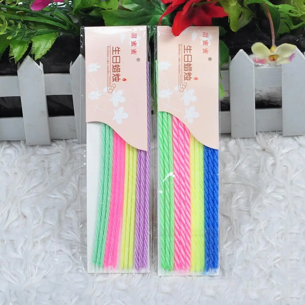 Spiral Birthday Party Candles Cake 12.7cm/5inch Toppers Multi Decoration | Дом и сад